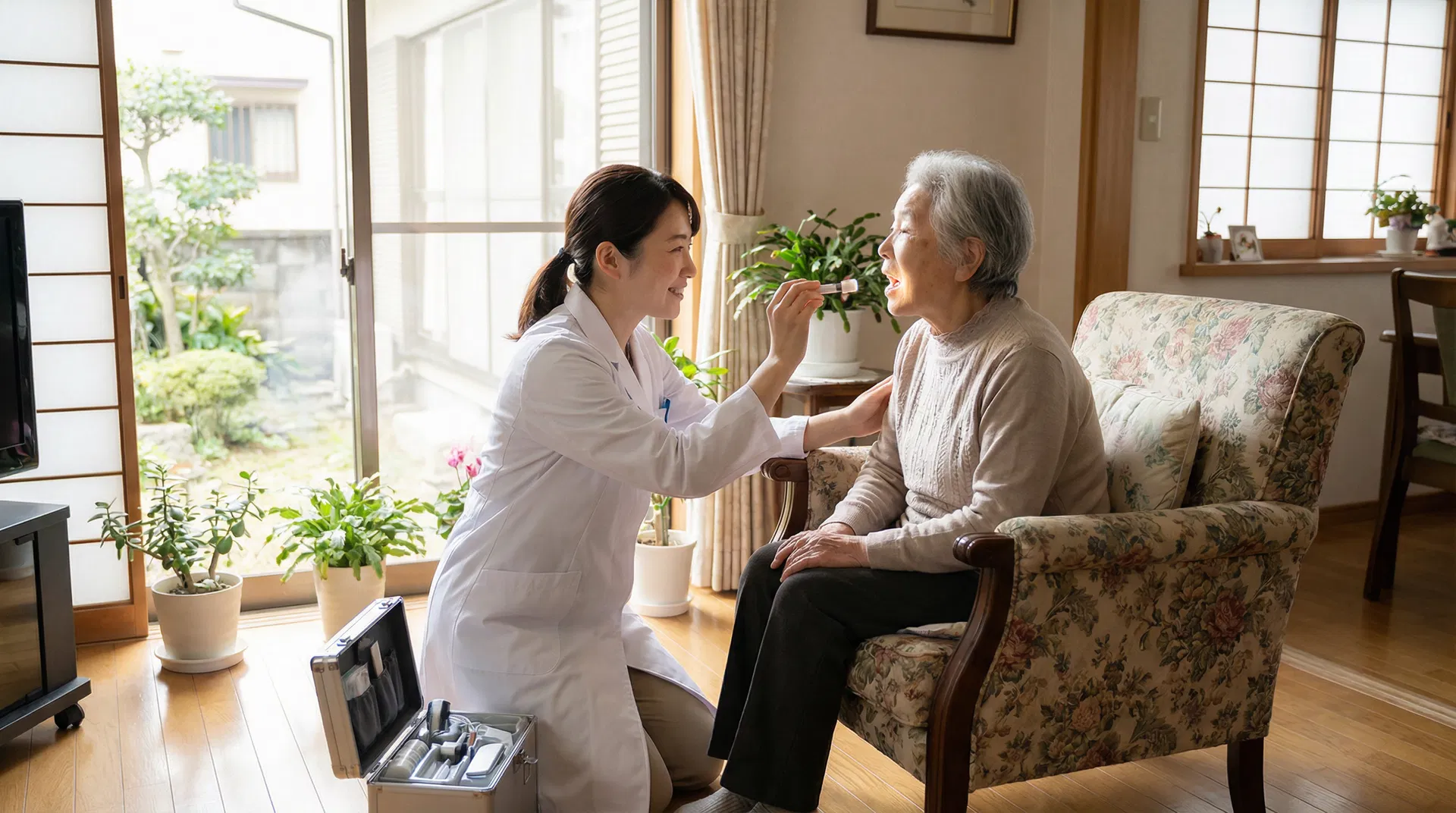 訪問歯科診療の様子